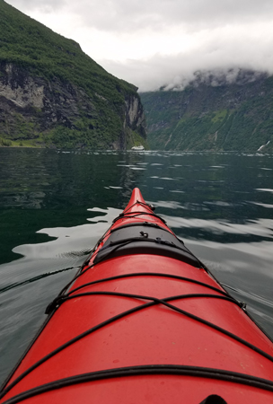 Kayaking in GFerainger Fjord