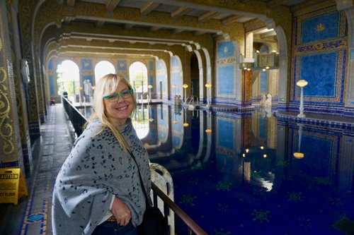 Ronda Tierney at Hearst Castle