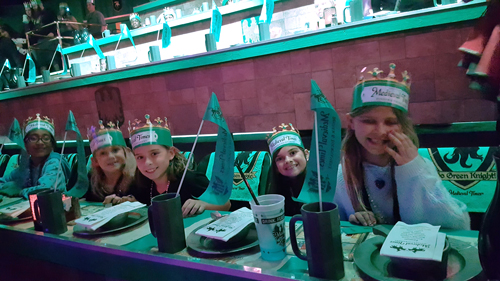 Macayla birthday at Medieval Times