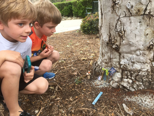 young boys at Caring Faries at Oso Creek Trail