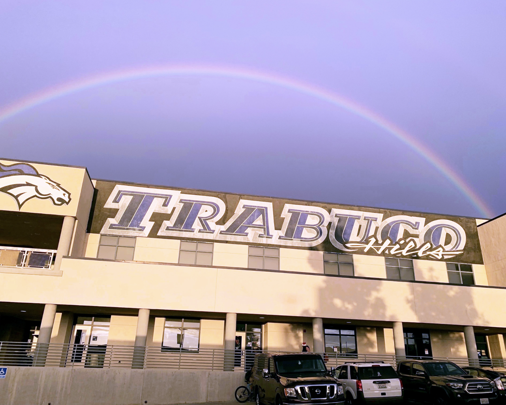 A rainbow over Trabuco Hills High School Best Public High School