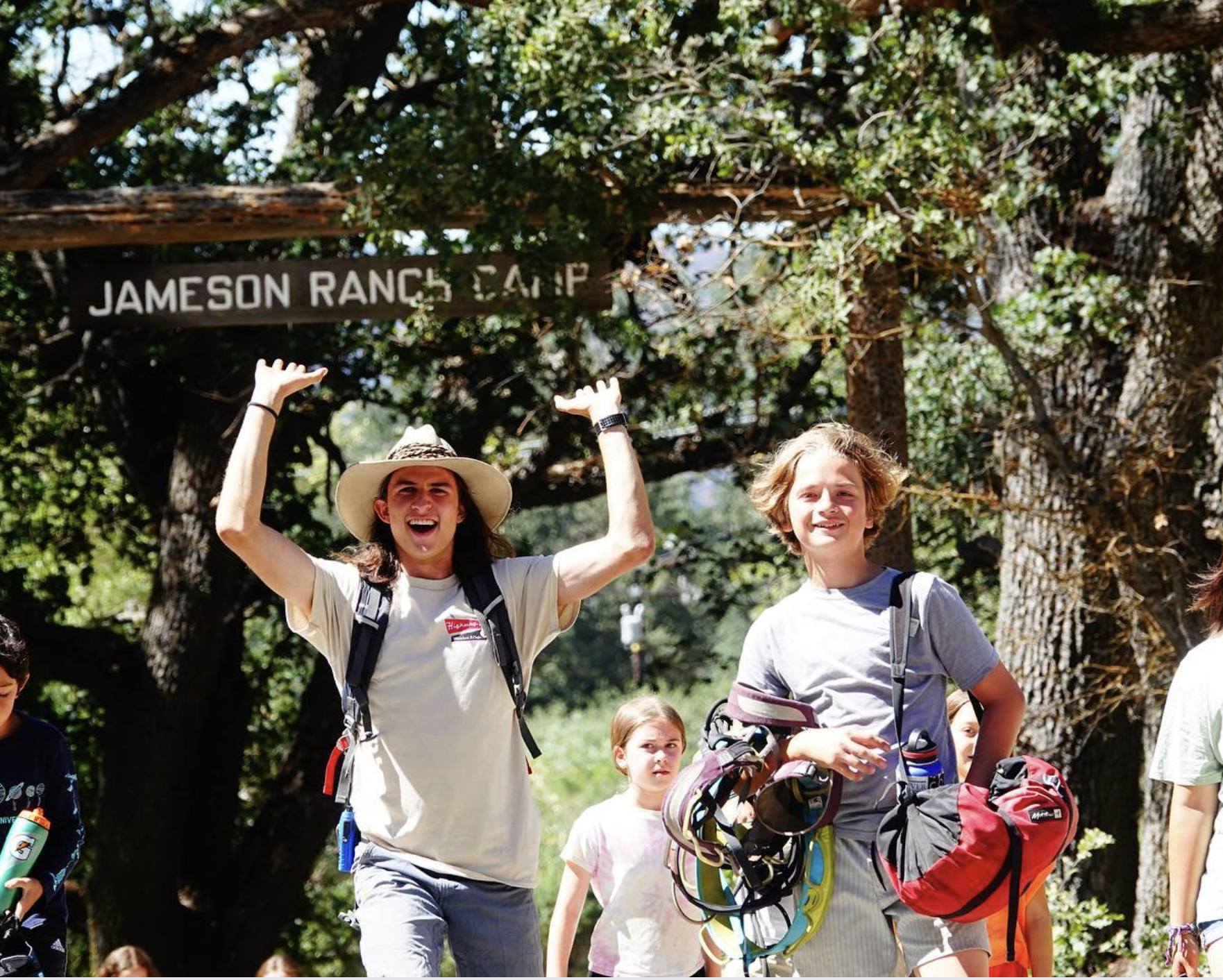 Children and teens at Jameson Ranch Camp Best Ranch Camp