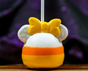 Candy Corn Minnie Apple with Marshmallow ears