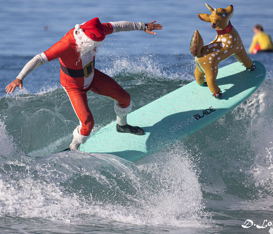 Surfing Santa Competition